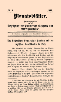 Monatsblätter Jhrg. 13, H. 8 (1899)
