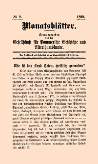 Monatsblätter Jhrg. 13, H. 9 (1899)