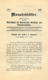 Monatsblätter Jhrg. 11, H. 1 (1897)