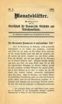 Monatsblätter Jhrg. 11, H. 7 (1897)