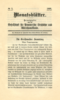 Monatsblätter Jhrg. 12, H. 3 (1898)
