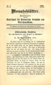 Monatsblätter Jhrg. 12, H. 7 (1898)