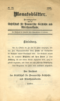 Monatsblätter Jhrg. 12, H. 10 (1898)
