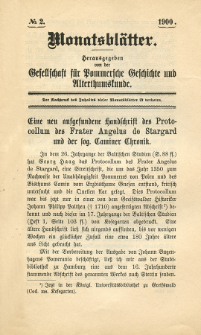 Monatsblätter Jhrg. 14, H. 2 (1900)