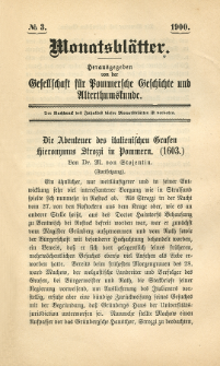 Monatsblätter Jhrg. 14, H. 3 (1900)