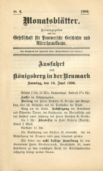 Monatsblätter Jhrg. 14, H. 6 (1900)