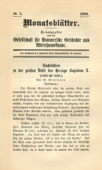 Monatsblätter Jhrg. 14, H. 7 (1900)