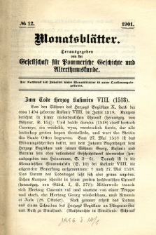 Monatsblätter Jhrg. 15, H. 12 (1901)