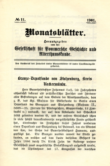 Monatsblätter Jhrg. 15, H. 11 (1901)