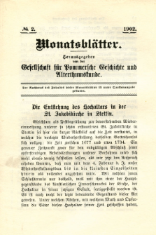 Monatsblätter Jhrg. 16, H. 2 (1902)