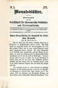 Monatsblätter Jhrg. 21, H. 3 (1907)