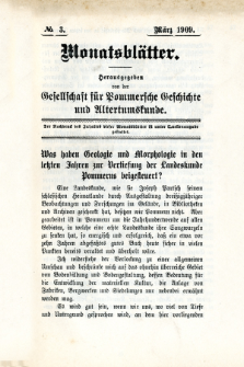 Monatsblätter Jhrg. 23, H. 3 (1909)