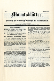 Monatsblätter Jhrg. 29, H. 3 (1915)