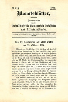 Monatsblätter Jhrg. 20, H. 7/8 (1906)