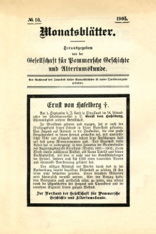 Monatsblätter Jhrg. 19, H. 10 (1905)