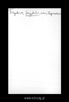 Grzyb&oacute;w. Files of Warka district in the Middle Ages. Files of Historico-Geographical Dictionary of Masovia in the Middle Ages