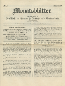 Monatsblätter Jhrg. 32, H. 2 (1918)