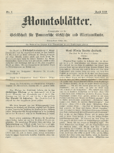 Monatsblätter Jhrg. 32, H. 4 (1918)