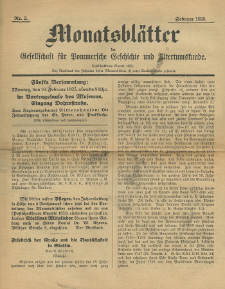 Monatsblätter Jhrg. 39, H. 2 (1925)