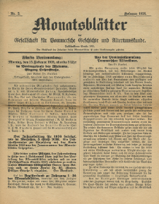 Monatsblätter Jhrg. 40, H. 2 (1926)