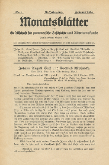 Monatsblätter Jhrg. 46, H. 2 (1932)