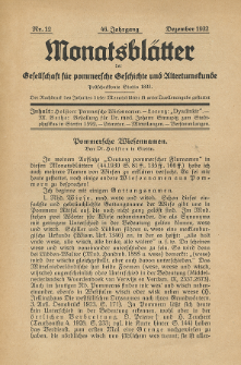 Monatsblätter Jhrg. 46, H. 1 (1932)