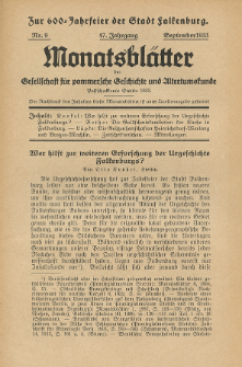Monatsblätter Jhrg. 47, H. 9 (1933)