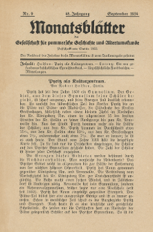 Monatsblätter Jhrg. 48, H. 9 (1934)