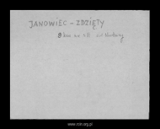 Janowiec-Zdzięty. Files of Mlawa district in the Middle Ages. Files of Historico-Geographical Dictionary of Masovia in the Middle Ages