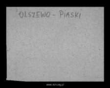 Olszewo-Piaski. Files of Mlawa district in the Middle Ages. Files of Historico-Geographical Dictionary of Masovia in the Middle Ages