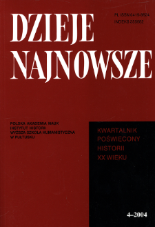 Przemiany obyczajów w Polsce w pierwszych dziesięcioleciach XX w. : (przegląd problematyki badawczej)