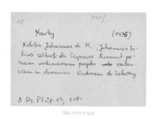 Marki. Files of Nur district in the Middle Ages. Files of Historico-Geographical Dictionary of Masovia in the Middle Ages