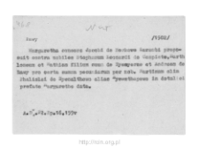 Rawy-Gaczkowo. Files of Nur district in the Middle Ages. Files of Historico-Geographical Dictionary of Masovia in the Middle Ages