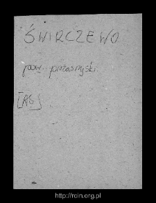Świrczewo. Files of Przasnysz district in the Middle Ages. Files of Historico-Geographical Dictionary of Masovia in the Middle Ages