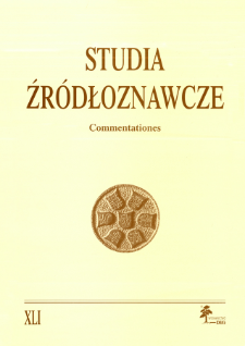 Studia Źródłoznawcze = Commentationes T. 41 (2003), Recenzje