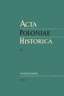 Acta Poloniae Historica T. 3 (1960), Comptes rendus
