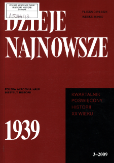 Dzieje Najnowsze : [kwartalnik poświęcony historii XX wieku] R. 41 z. 3 (2009), Artykuły recenzyjne i recenzje