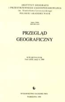 Przegląd Geograficzny T. 71 z. 4 (1999)