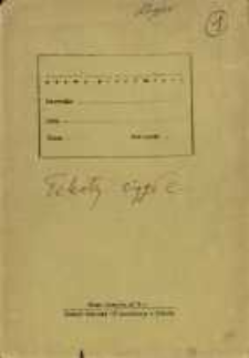 Zeszyty z badań gwarowych; Teksty ciągłe/1