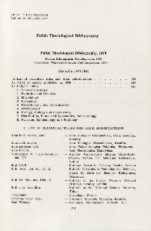 Polish Theriological Bibliography, 1976
