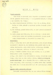 Konwersatorium estetyczne : Protokoły z 18 posiedzeń (15 listopada 1934 - 27 czerwca 1935)