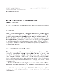 Vztahově-modelov&aacute; anal&yacute;za hydronym povod&iacute; Ostravice