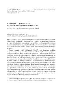 Slovensk&eacute; ter&eacute;nne n&aacute;zvy na apelat&iacute;vno-propri&aacute;lnej hranici