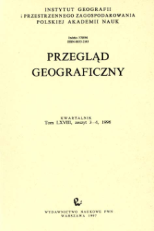 Przegląd Geograficzny T. 68 z. 3-4 (1996)