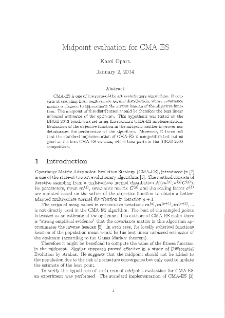 Midpoint evaluation for CMA-ES