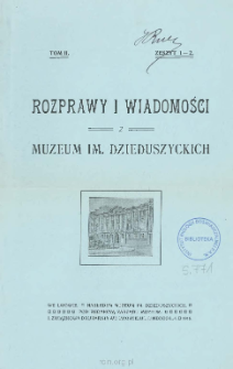 Spis wymoczk&oacute;w (Infiisoria) znalezionych przez Wł. Wietrzykowskiego w wodach Stacyi biologicznej w Drozdowicach pod Gr&oacute;dkiem Jagiellońskim
