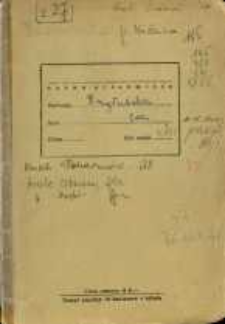 Zeszyty z badań gwarowych; ix/27