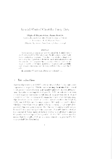 Kendall control chart for fuzzy data