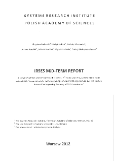 IRSES mid-term report * General progress of the project