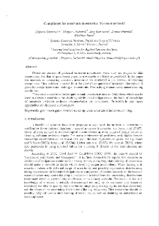 Compliance for Uncertain Inventories: Yet Another Look? (Revised)